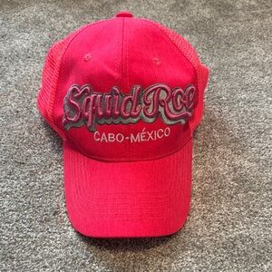 Squid Roe Cabo México Pink Mesh Trucker Hat